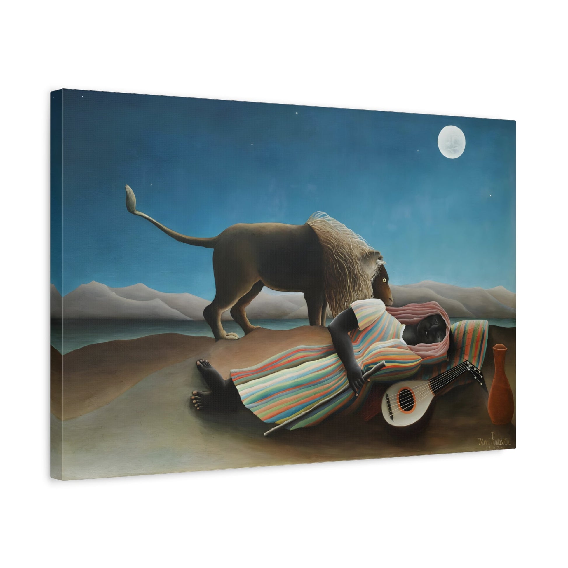 Henri Rousseau Sleeping Gypsy - Canvas Wall Art Painting Print