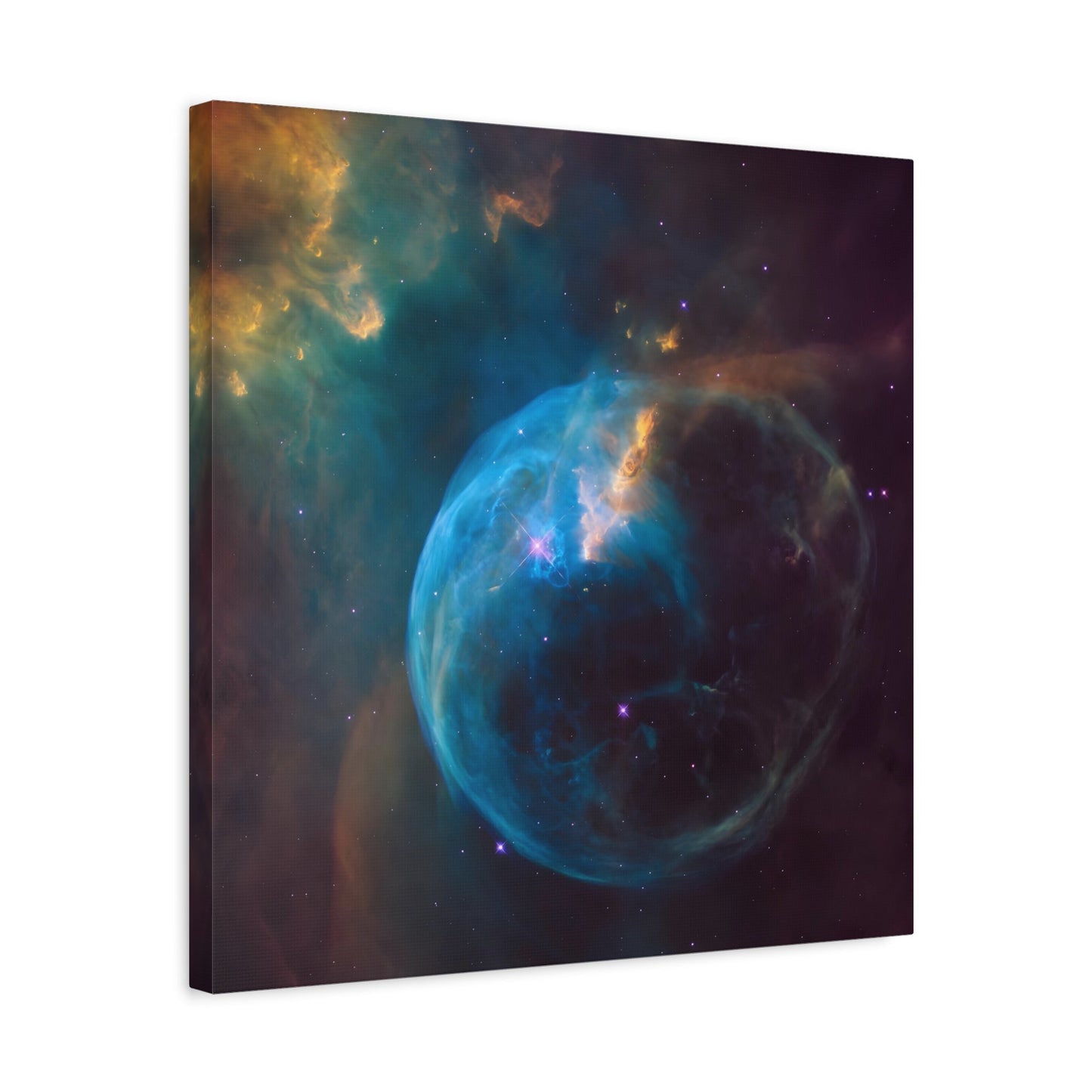 Hubble NASA Canvas Wall Art Print - Star Inflating a Giant Bubble