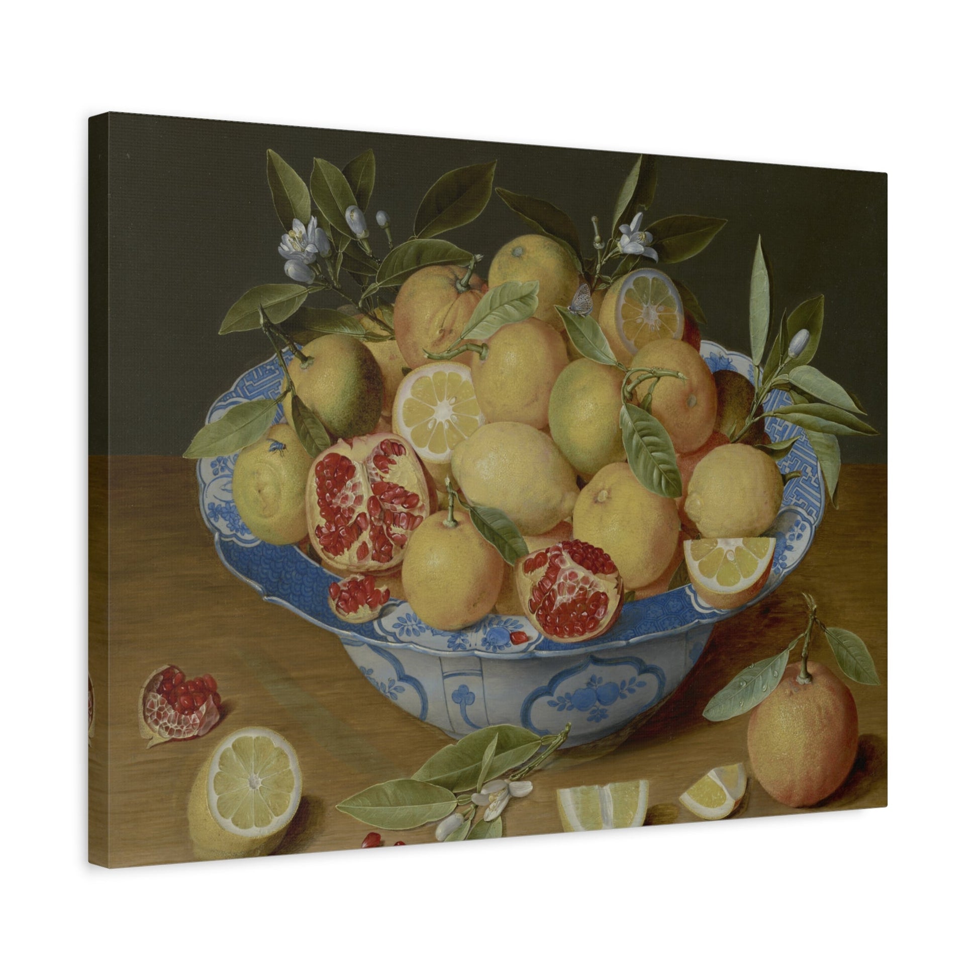 Hulsdonck Still Life Lemons Oranges Pomegranate - Canvas Art Print