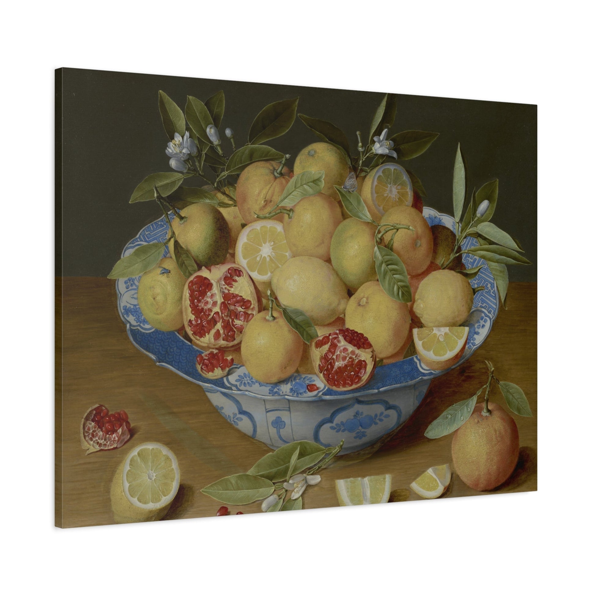 Hulsdonck Still Life Lemons Oranges Pomegranate - Canvas Art Print