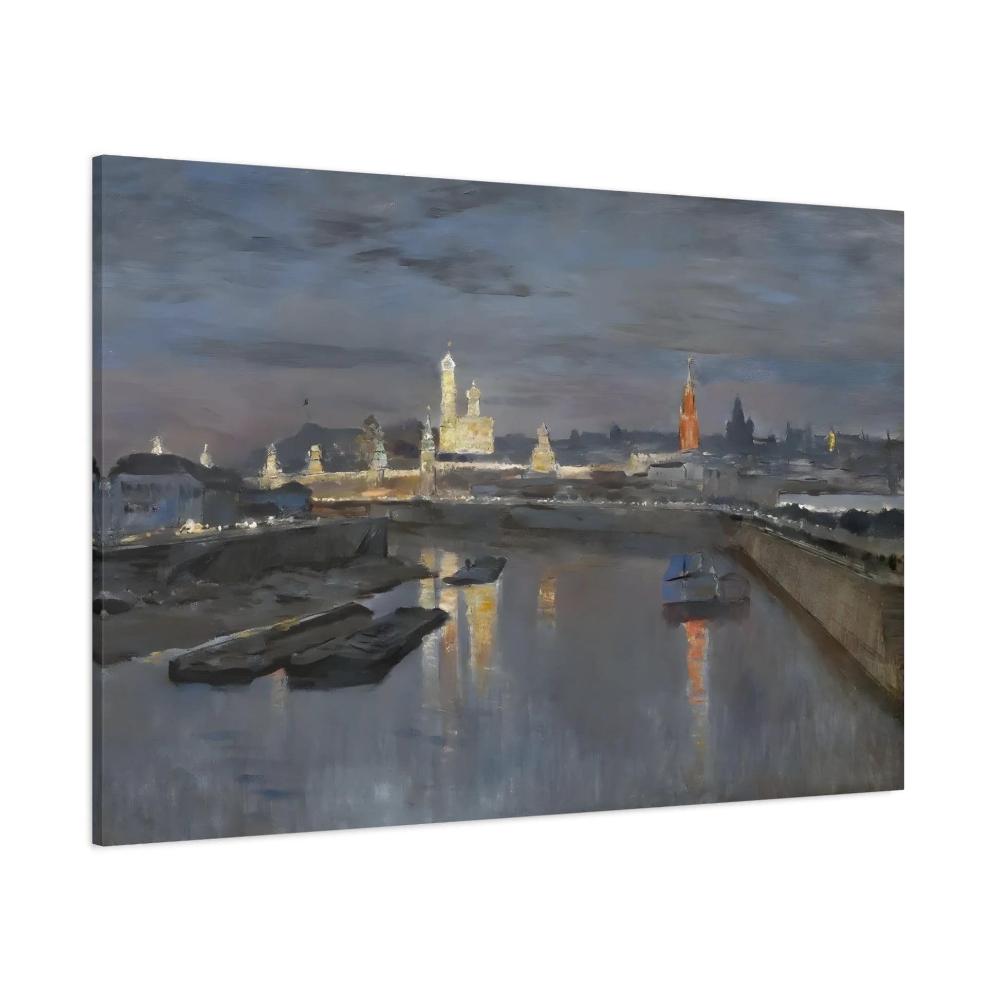 Isaac Levitan River Kremlin City Landscape - Canvas Art Reproduction