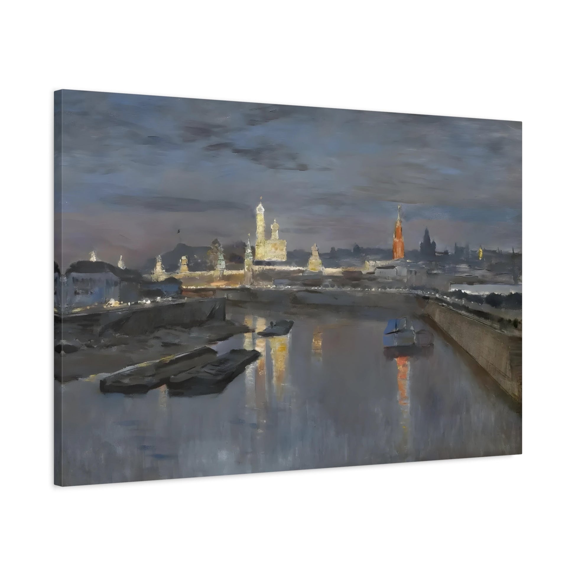 Isaac Levitan River Kremlin City Landscape - Canvas Art Reproduction