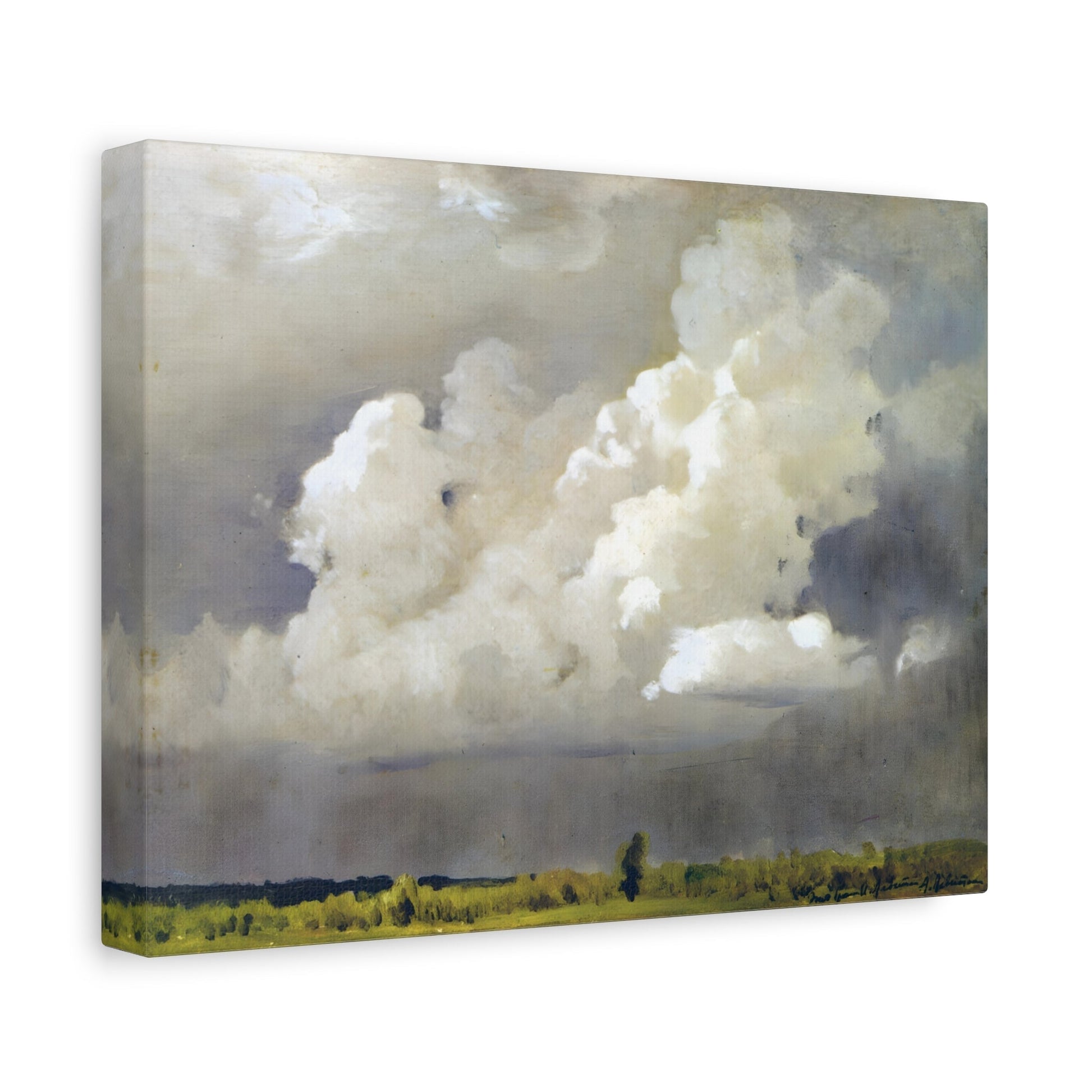 Issac Levitan Before the Storm Canvas Print - Russian Sky Landscape Wall Art