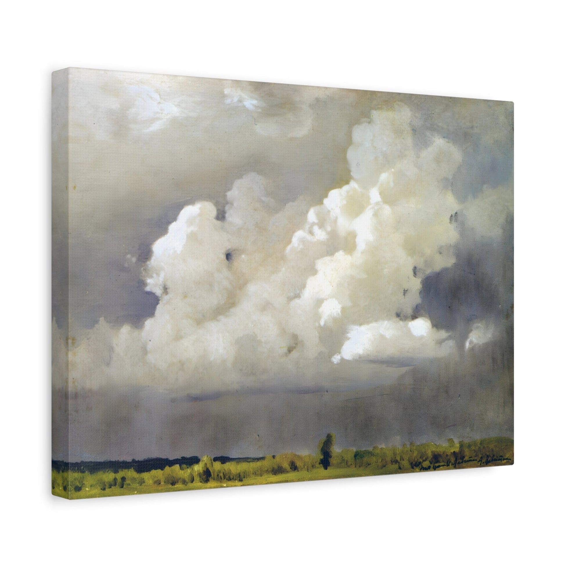 Issac Levitan Before the Storm Canvas Print - Russian Sky Landscape Wall Art