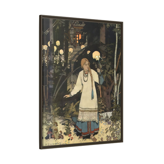 Ivan Bilibin Vasilisa Canvas Wall Art Print - Hut of Baba Yaga Fairy Tales