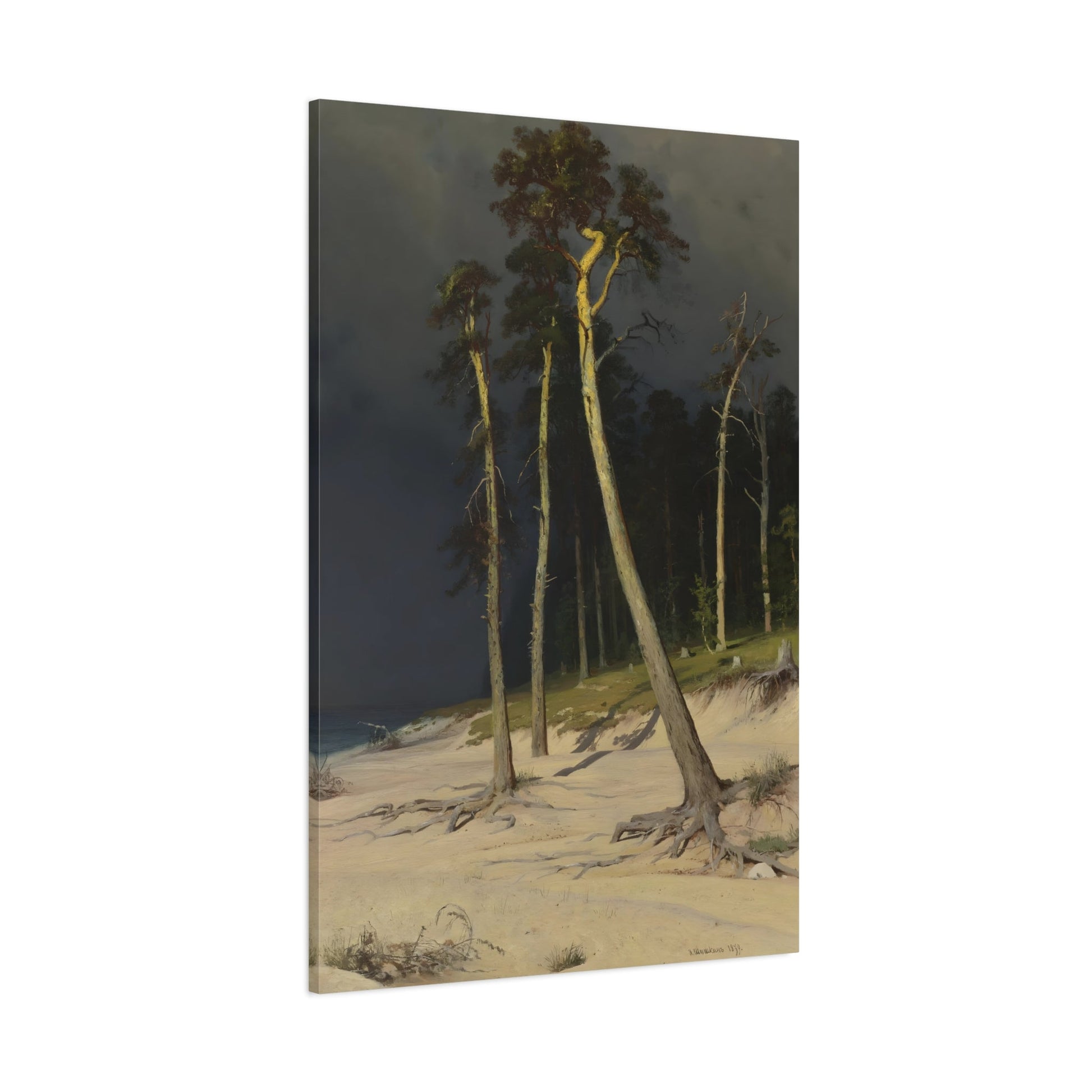 Ivan Ivanovich Shishkin Sandy Coastline - Canvas Wall Art Print