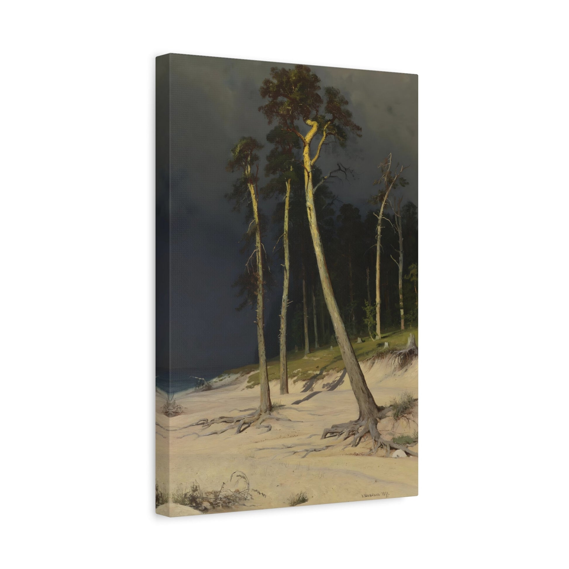 Ivan Ivanovich Shishkin Sandy Coastline - Canvas Wall Art Print