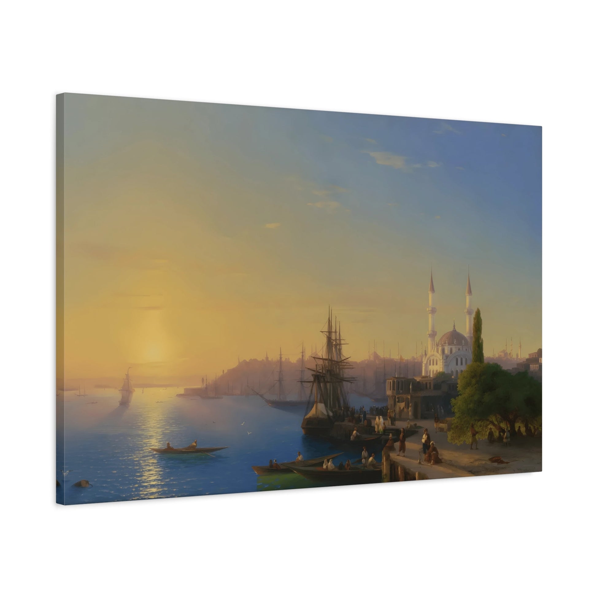 Ivan Konstantinovich Colorful Sea Sky Sunset Landscape - Canvas Wall Art Print