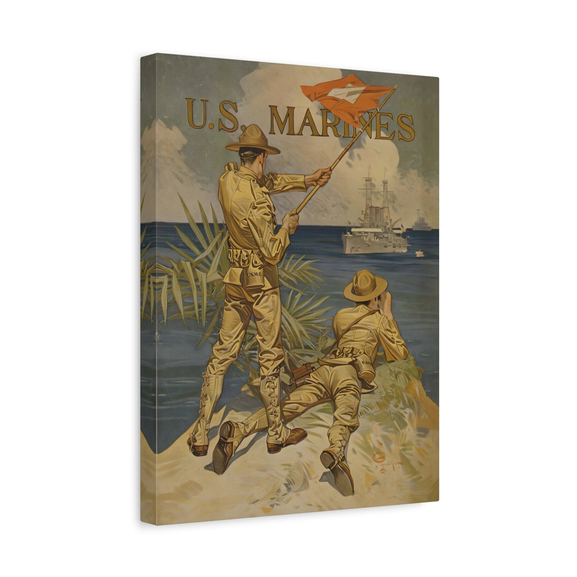 JC Joseph Christian Leyendecker U.S. Marines - Canvas Art Print