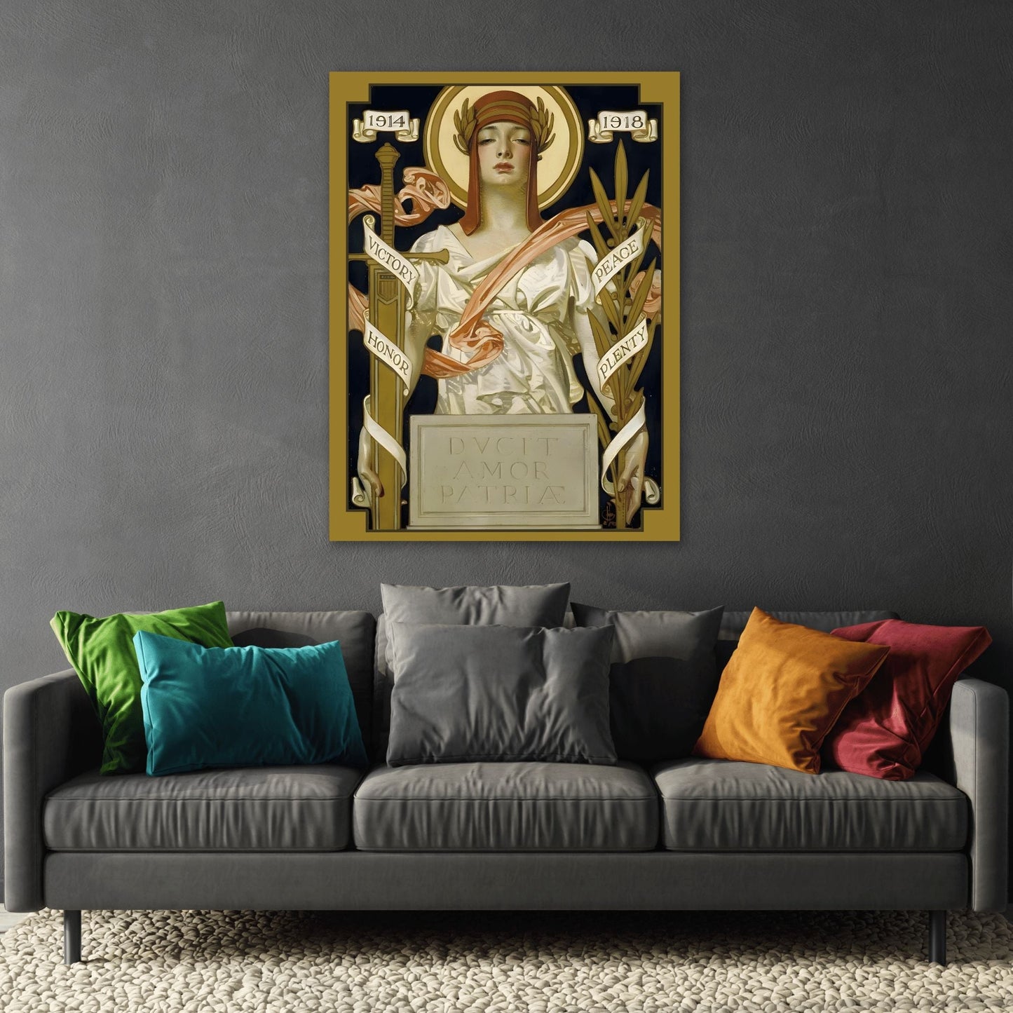 JC Leyendecker Goddess of Victory and Peace - Canvas Art Reproduction