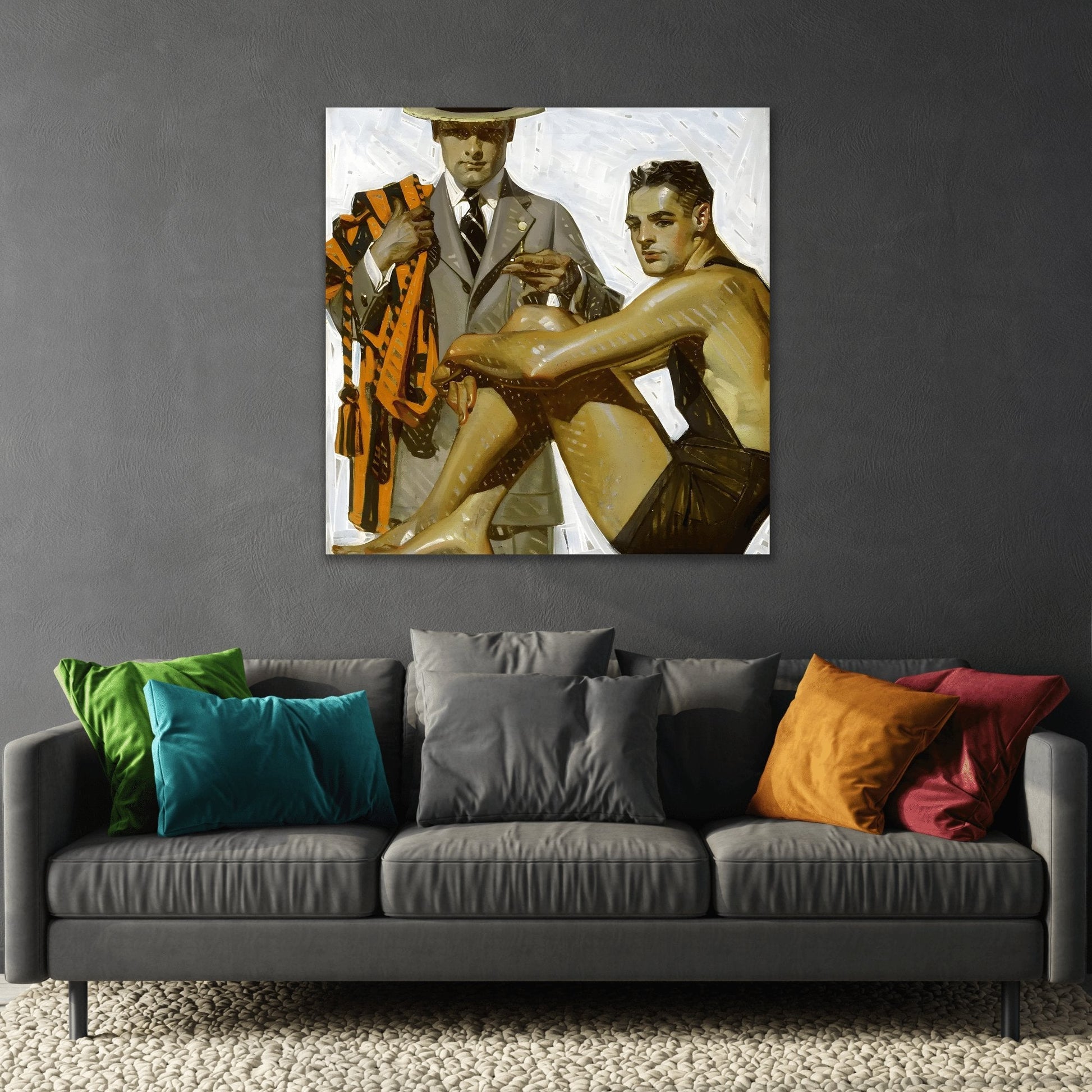 JC Leyendecker Kuppenheimer Menswear - Canvas Wall Art Print