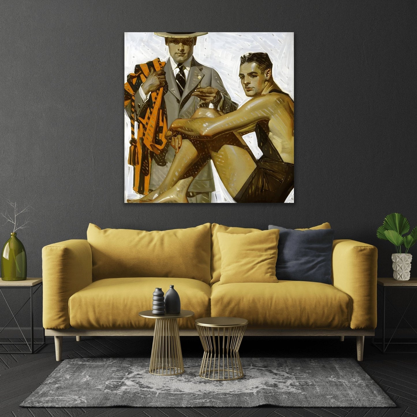 JC Leyendecker Kuppenheimer Menswear - Canvas Wall Art Print