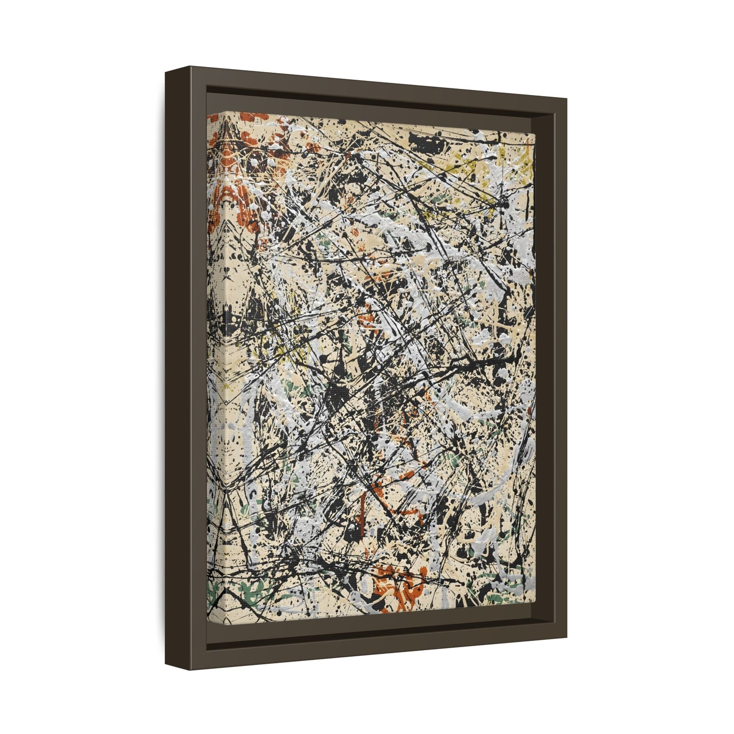 Jackson Pollock Abstract 32 - Large Framed Canvas Wall Art Print