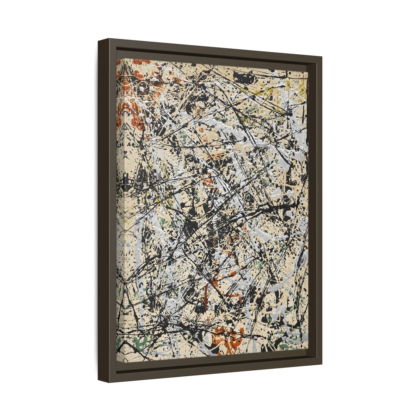 Jackson Pollock Abstract 32 - Large Framed Canvas Wall Art Print