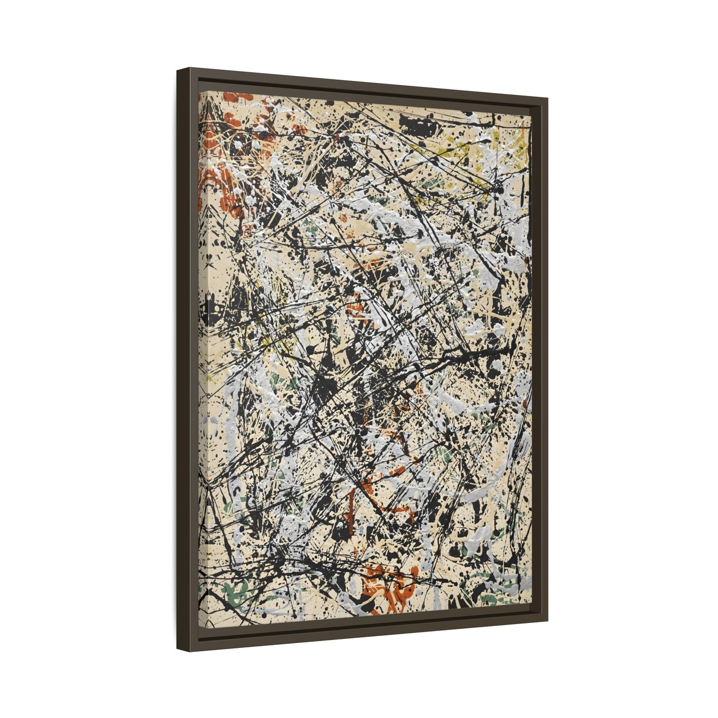 Jackson Pollock Abstract 32 - Large Framed Canvas Wall Art Print