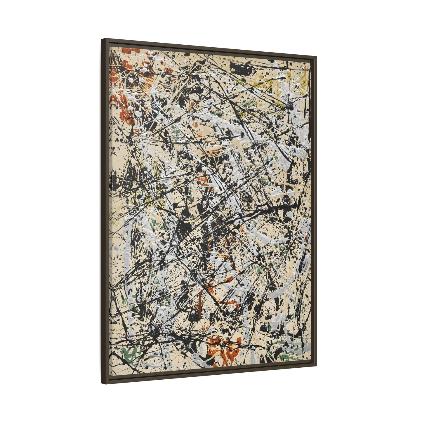 Jackson Pollock Abstract 32 - Large Framed Canvas Wall Art Print