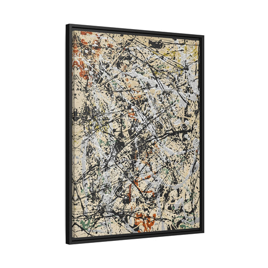 Jackson Pollock Abstract 32 - Large Framed Canvas Wall Art Print