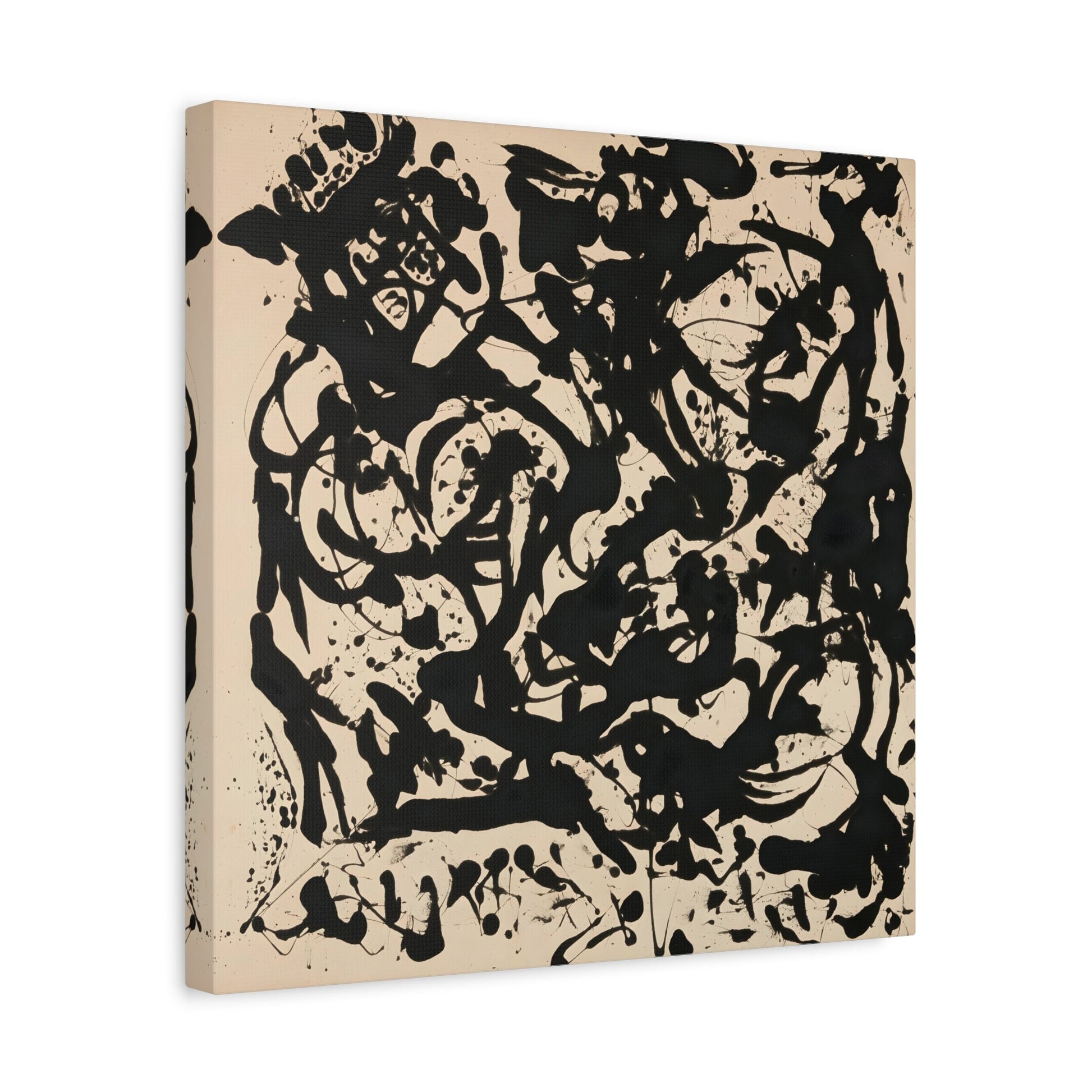 Jackson Pollock Number 17 - Square Canvas Art Print