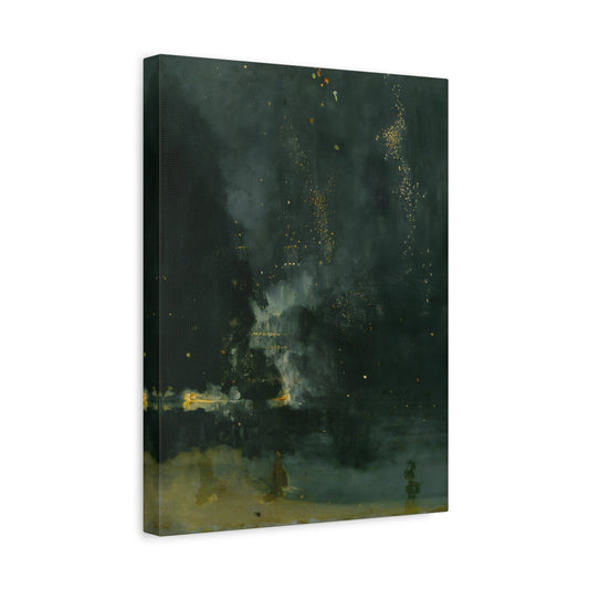 James McNeill Whistler Nocturne in Black and Gold - Canvas Wall Art Print