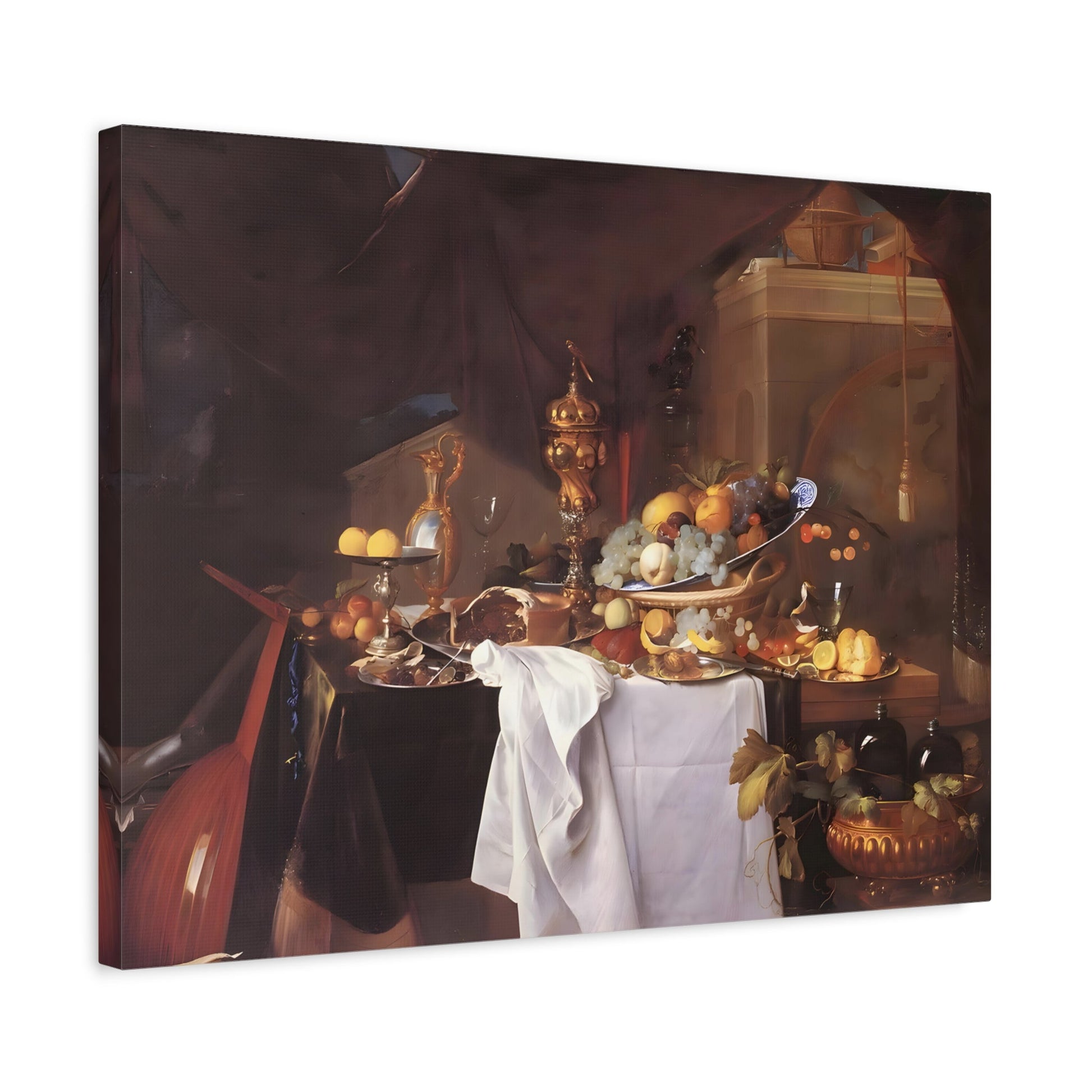 Jan Davidsz de Heem Table of Desserts - Canvas Wall Art Print