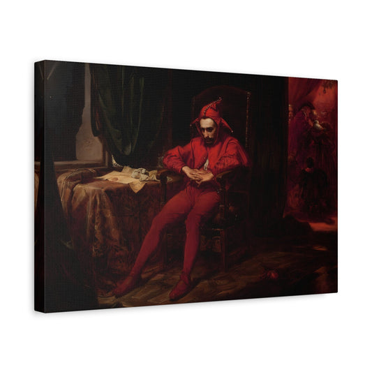 Jan Matejko Stanczyk During a Ball at the Court - Canvas Print Art