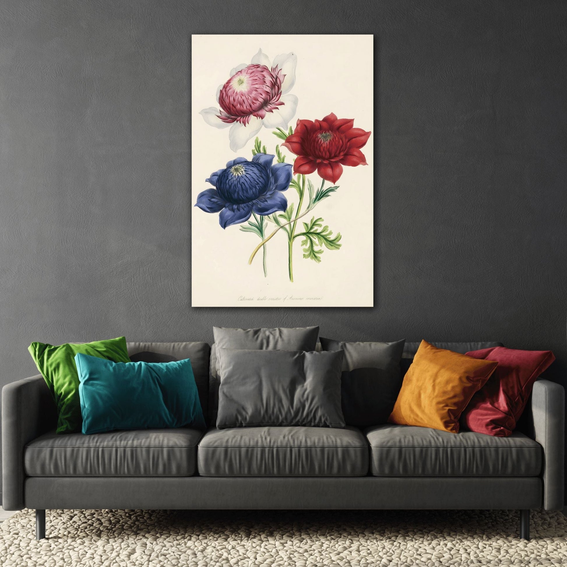 Jane Wells Loudon Ladies Flower Garden - Canvas Print Botanical Floral