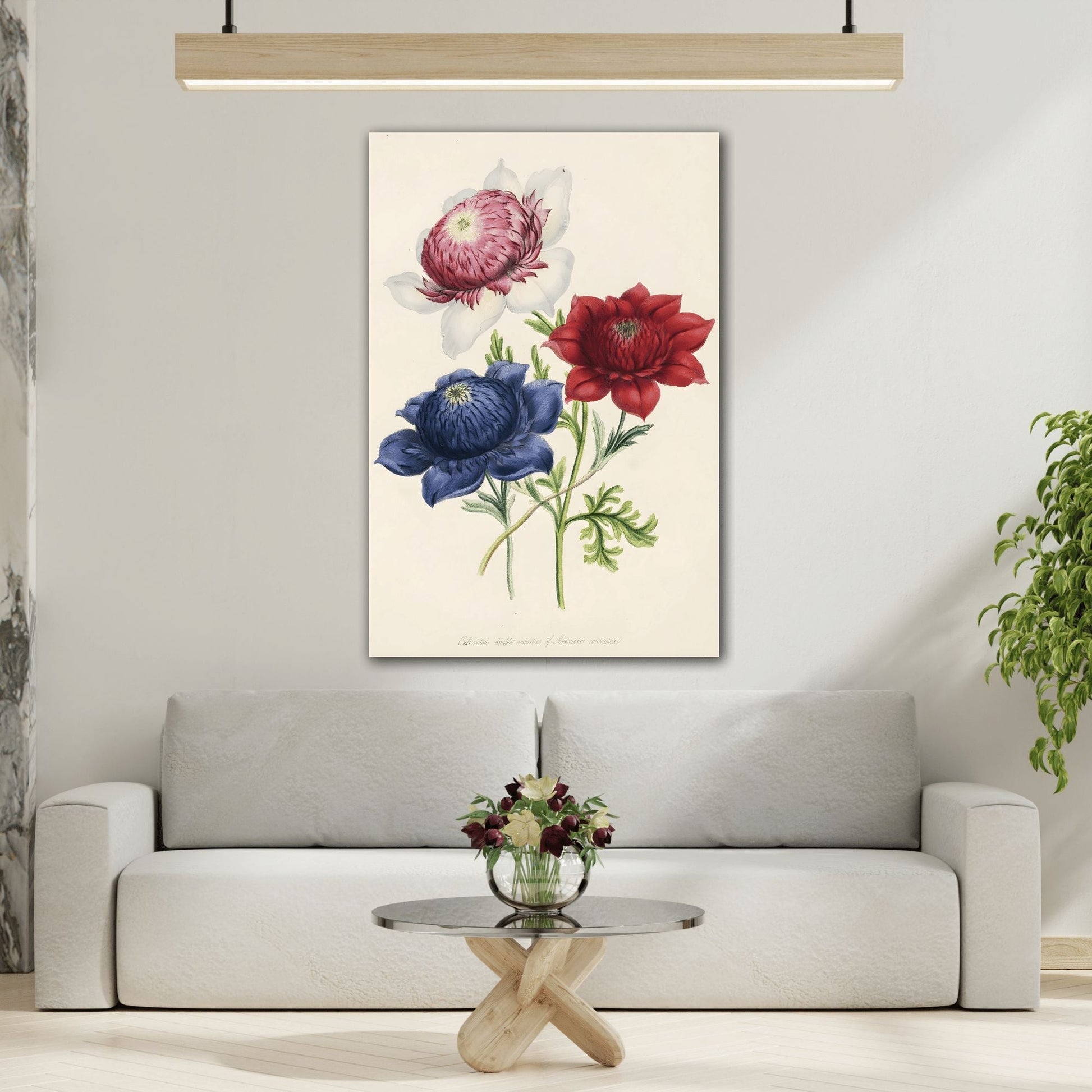 Jane Wells Loudon Ladies Flower Garden - Canvas Print Botanical Floral