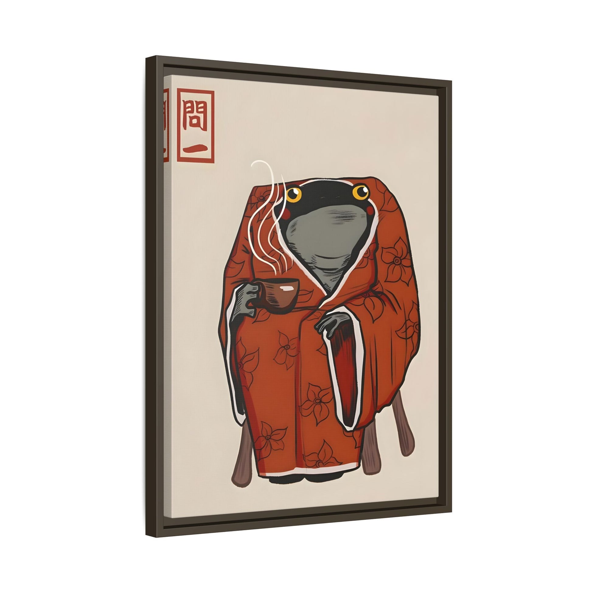 Japanese Funny Frog Matsumoto Hoji Wall Art Canvas Decor