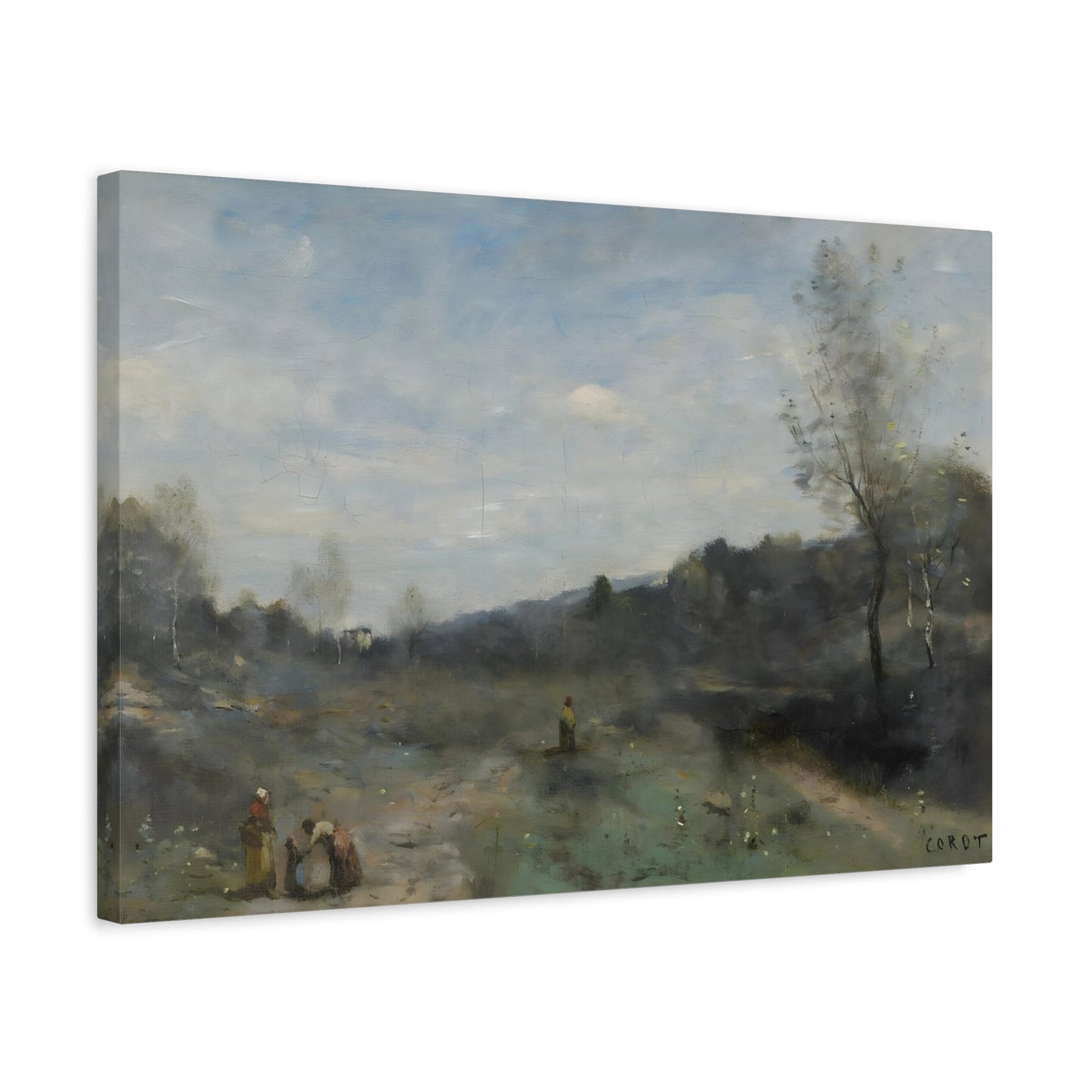 Jean Baptiste Corot Cleared Valleys Landscape - Canvas Wall Art Print