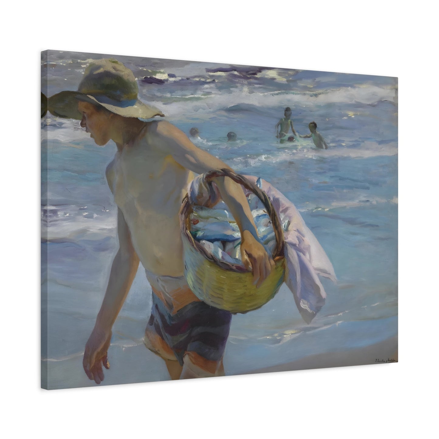 Joaquin Sorolla Young Fisherman Valencia - Canvas Wall Art Print