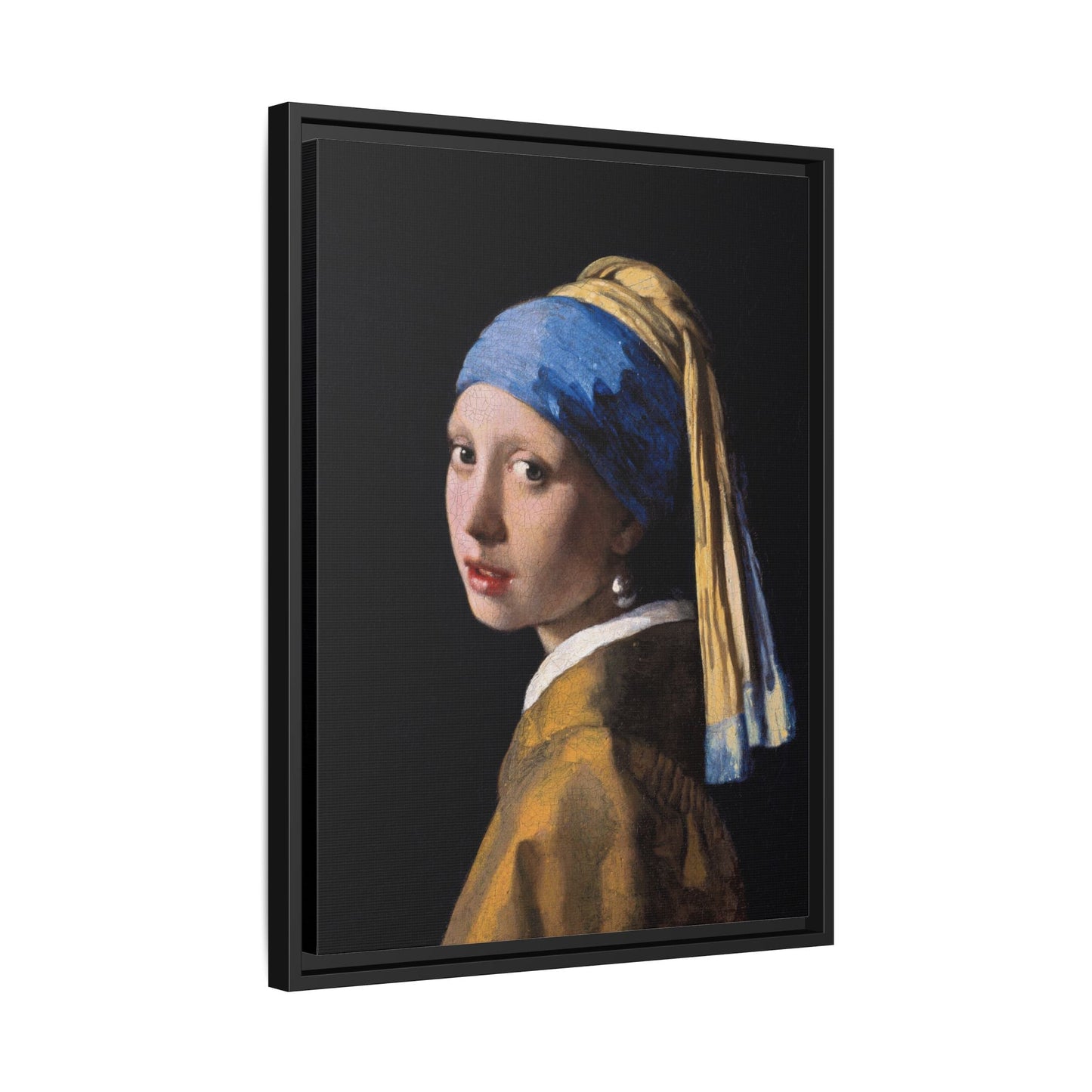 Johannes Vermeer Girl With Pearl Earring Canvas Print - Vintage Wall Art Masterpiece Portrait