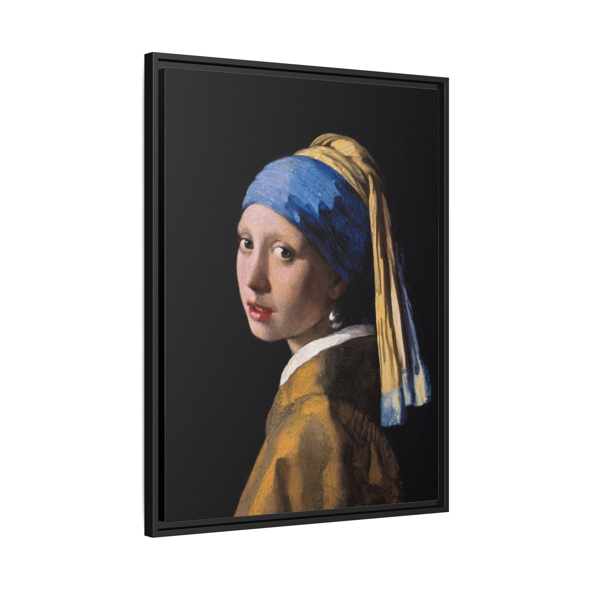 Johannes Vermeer Girl With Pearl Earring Canvas Print - Vintage Wall Art Masterpiece Portrait