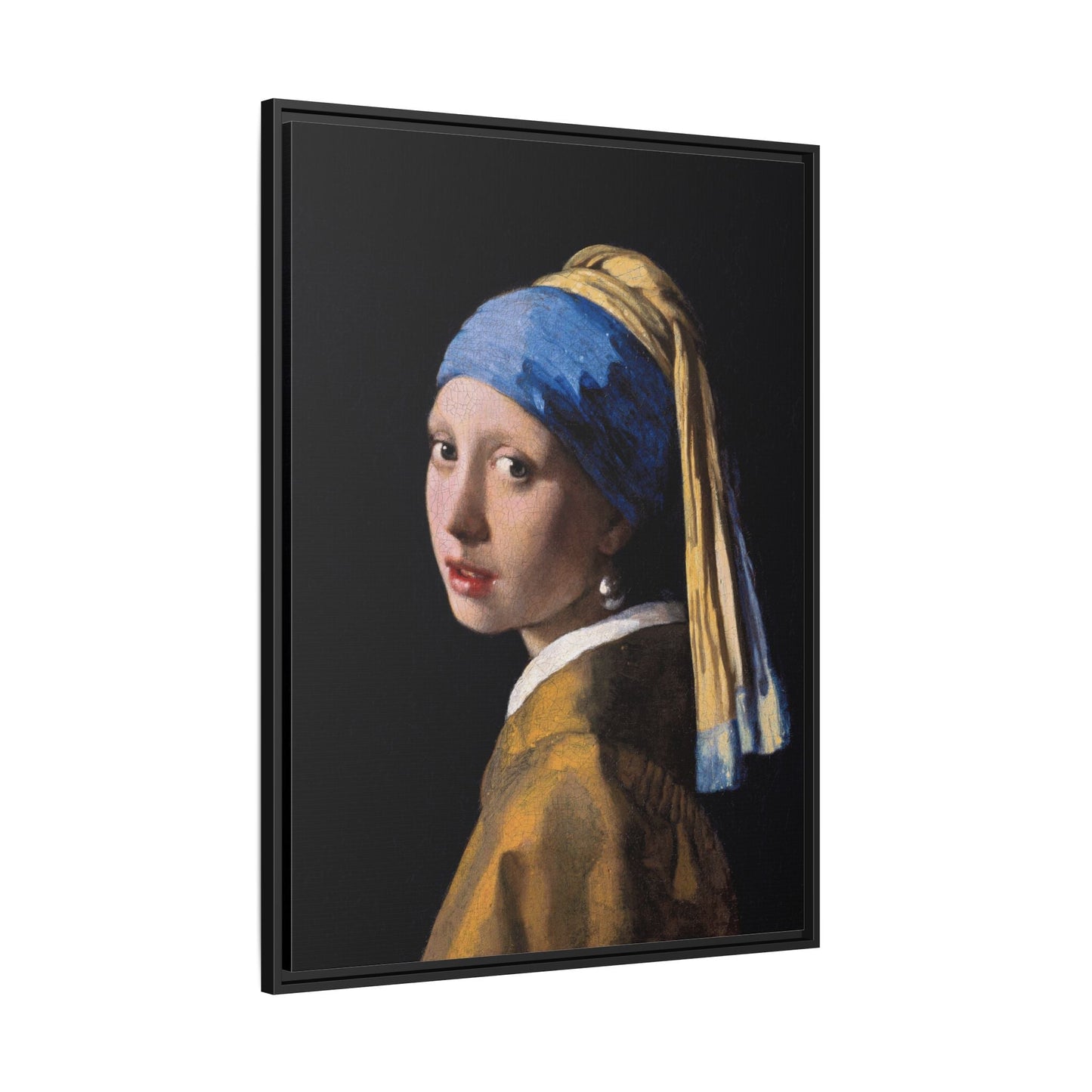Johannes Vermeer Girl With Pearl Earring Canvas Print - Vintage Wall Art Masterpiece Portrait