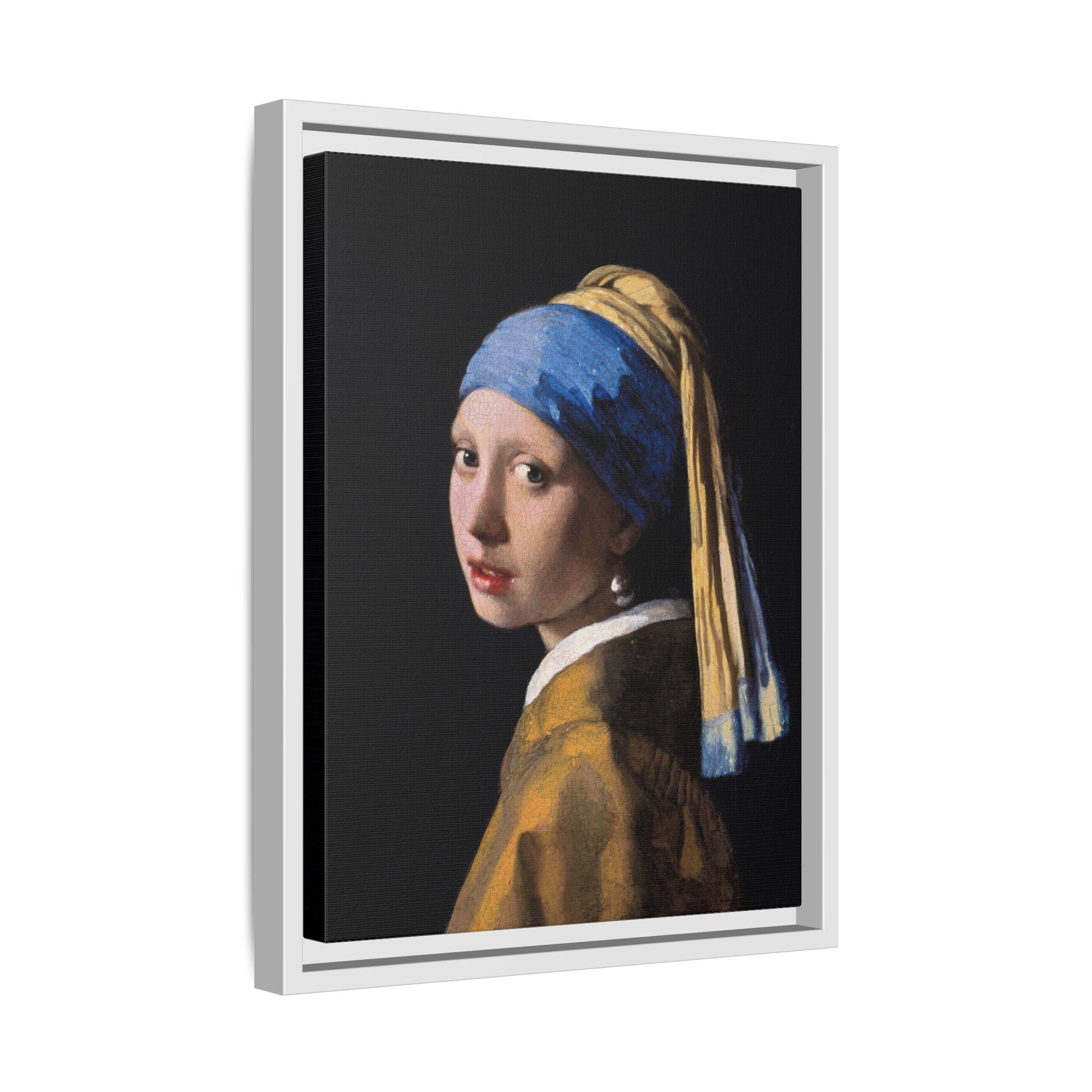 Johannes Vermeer Girl With Pearl Earring Canvas Print - Vintage Wall Art Masterpiece Portrait