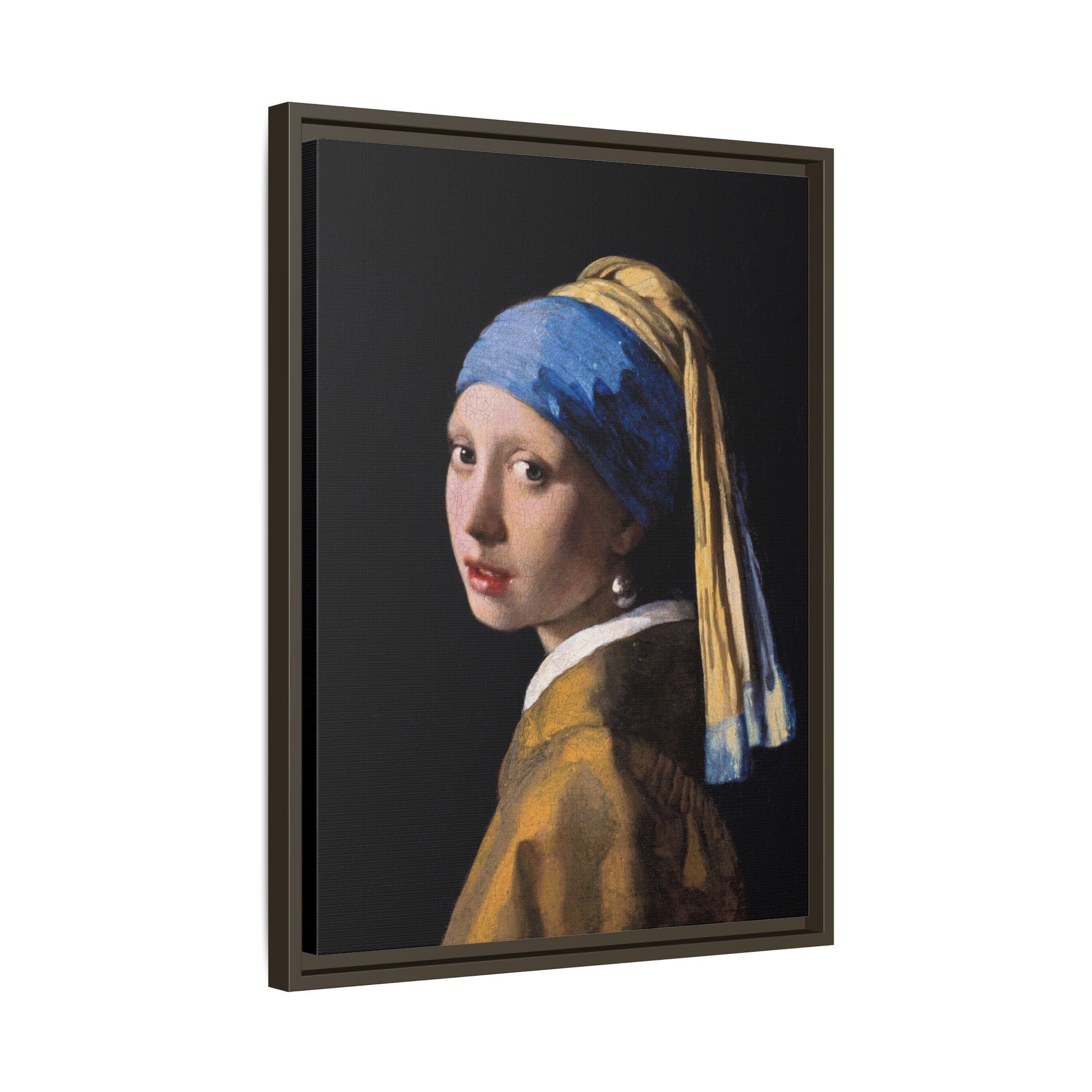 Johannes Vermeer Girl With Pearl Earring Canvas Print - Vintage Wall Art Masterpiece Portrait