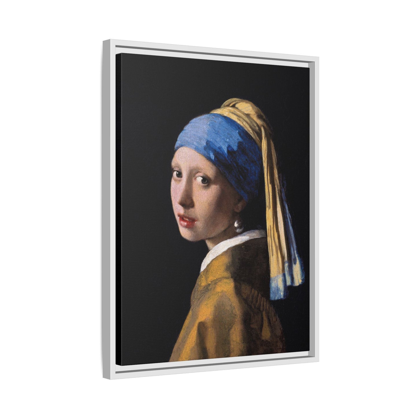 Johannes Vermeer Girl With Pearl Earring Canvas Print - Vintage Wall Art Masterpiece Portrait