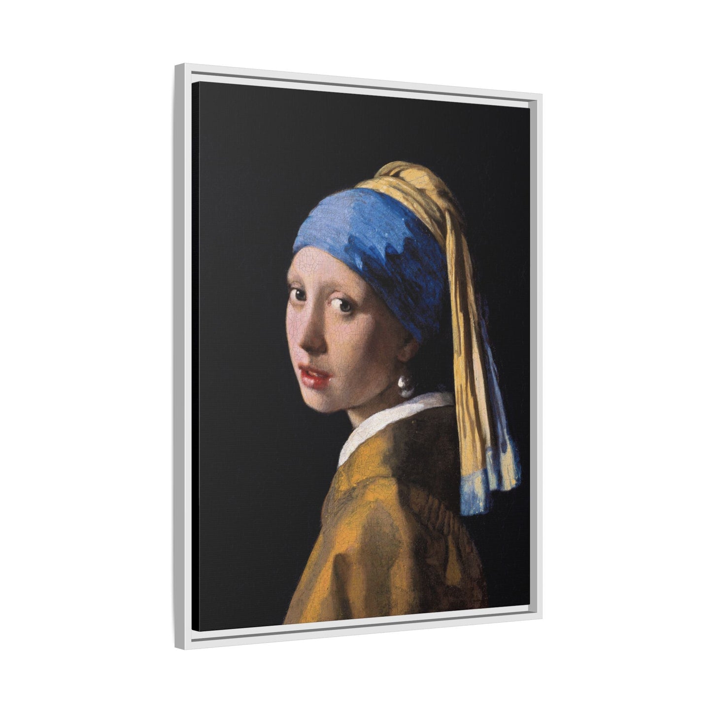 Johannes Vermeer Girl With Pearl Earring Canvas Print - Vintage Wall Art Masterpiece Portrait