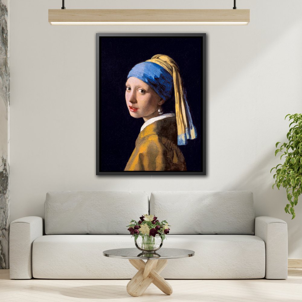 Johannes Vermeer Girl With Pearl Earring Canvas Print - Vintage Wall Art Masterpiece Portrait