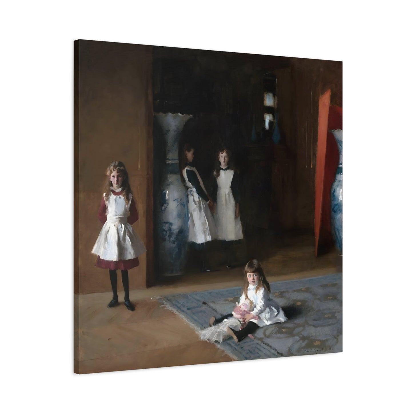 John Singer Sargent Canvas Wall Art Print - Daughters of Edward Darley Boit