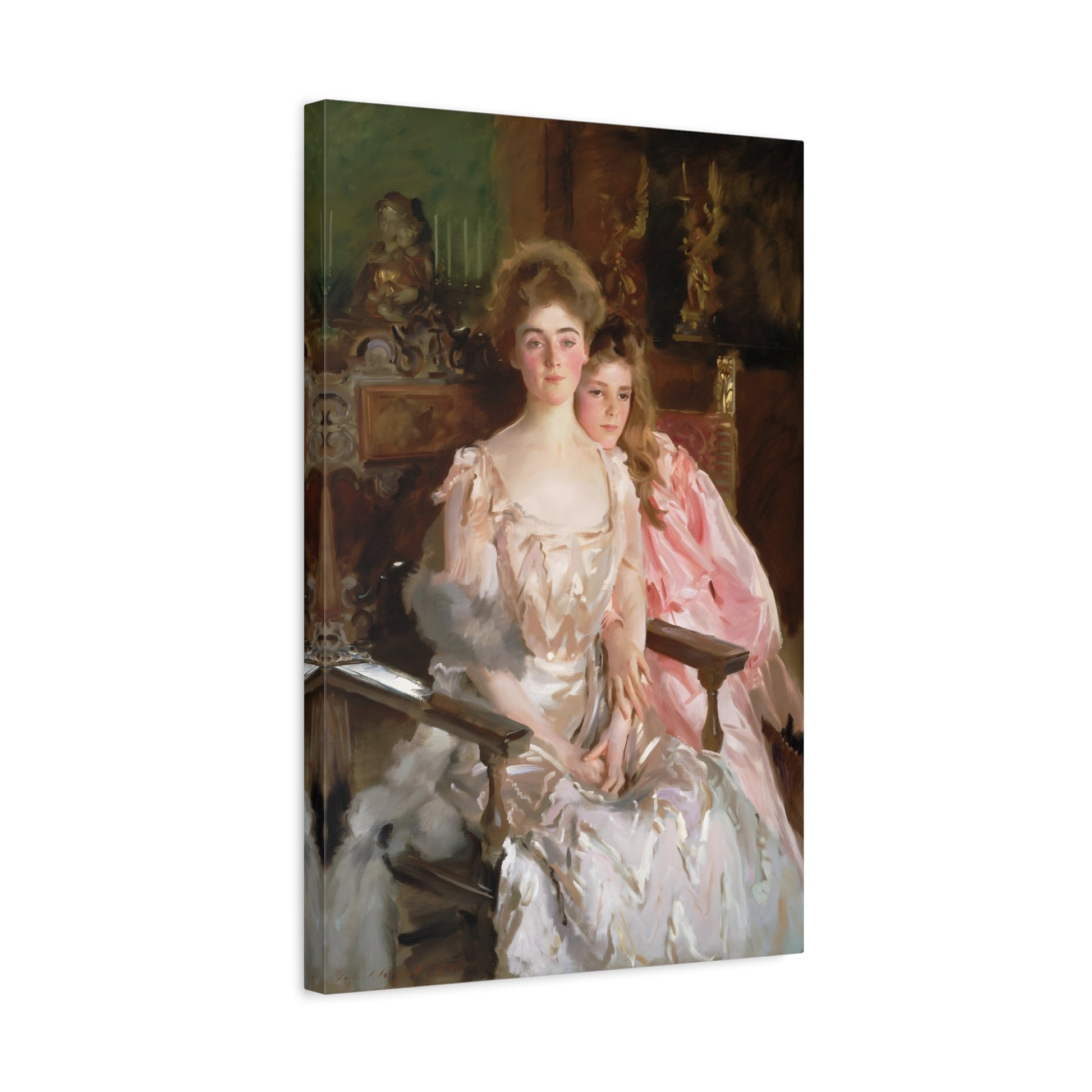 John Singer Sargent Fiske Warren Gretchen Osgood - Framed Canvas Wall Art Print