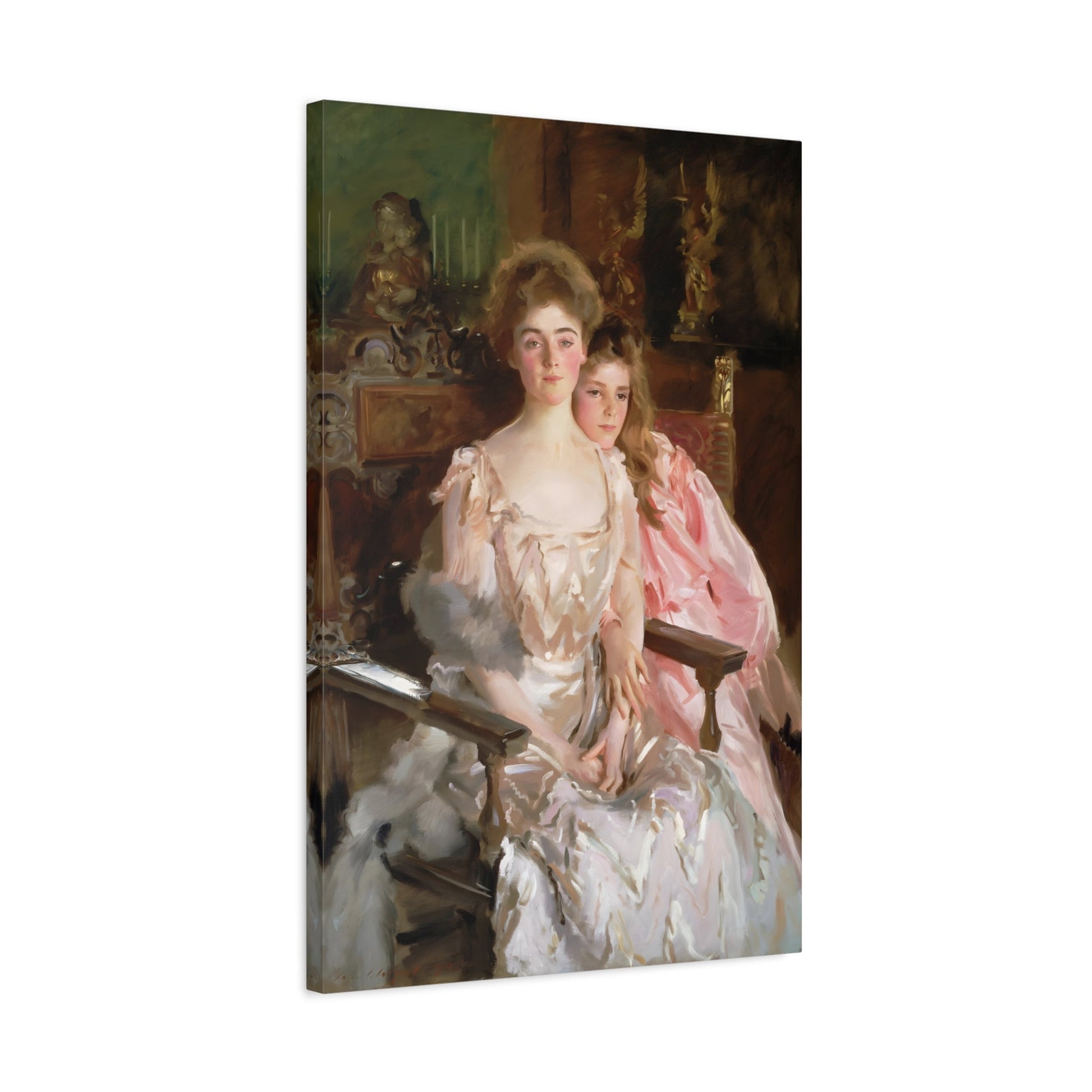 John Singer Sargent Fiske Warren Gretchen Osgood - Framed Canvas Wall Art Print