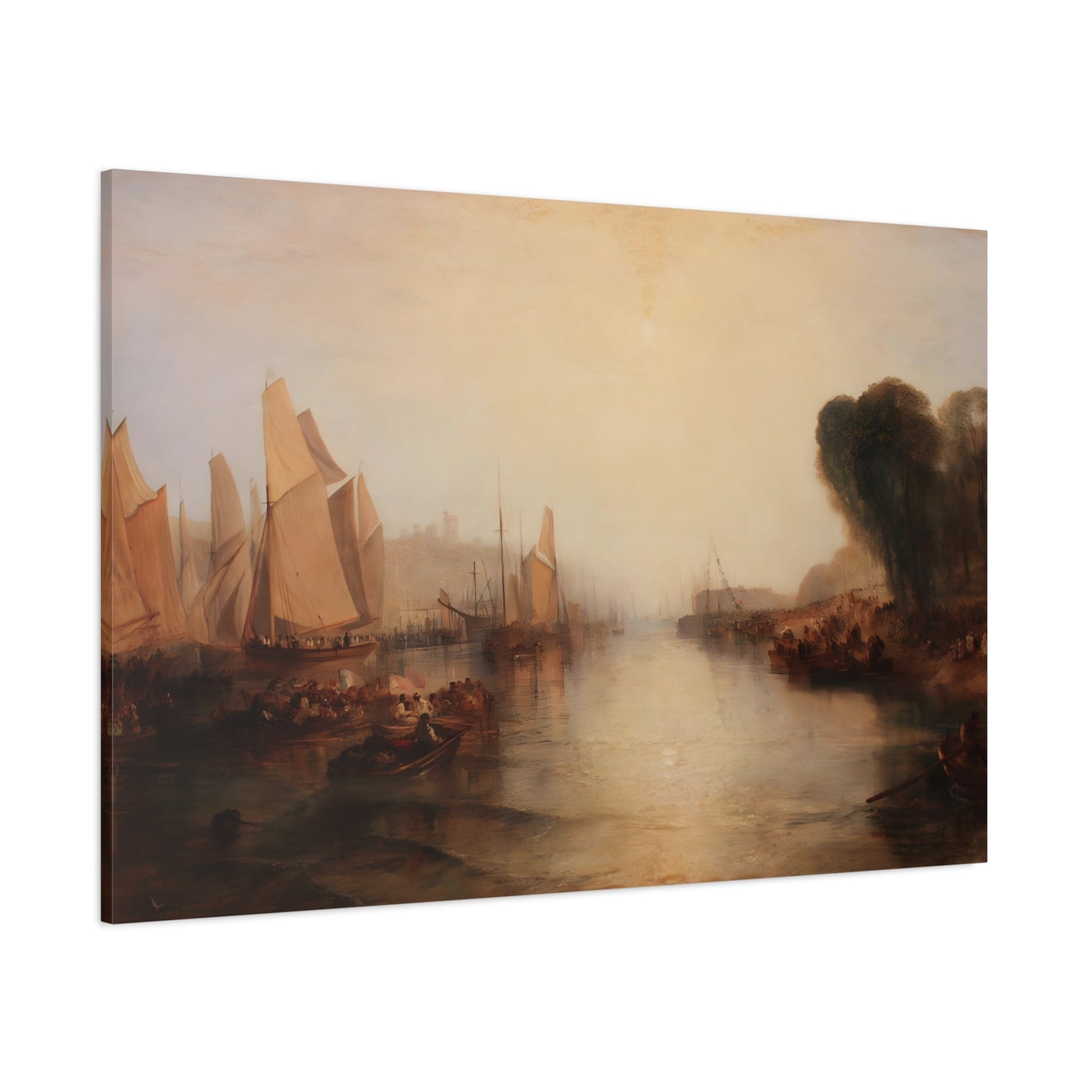 Joseph Mallord William Turner East Cowes Castle - Watercolor Canvas Wall Art Painting Print