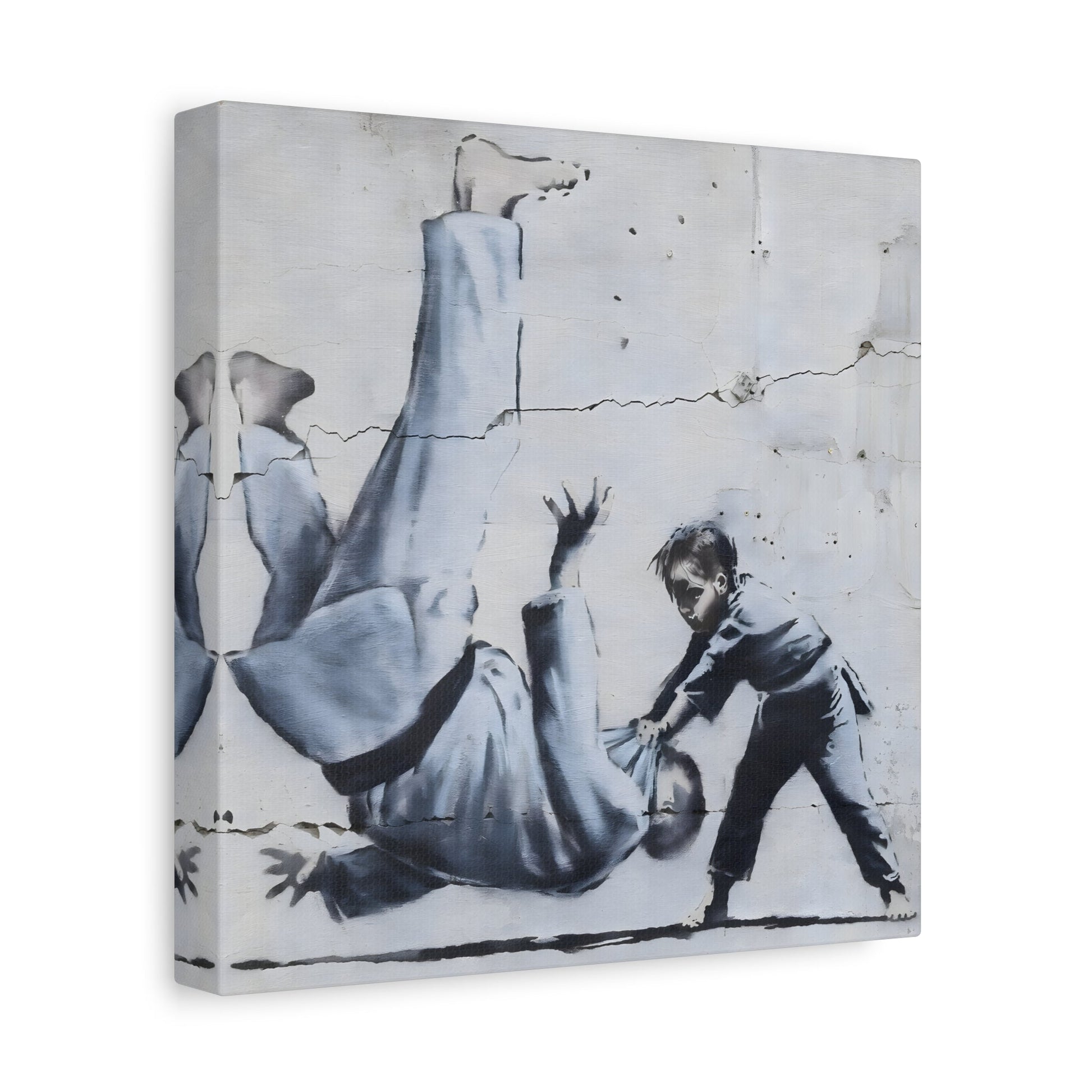 Judoka Canvas Banksy Home Decor Street Graffiti Wall Art
