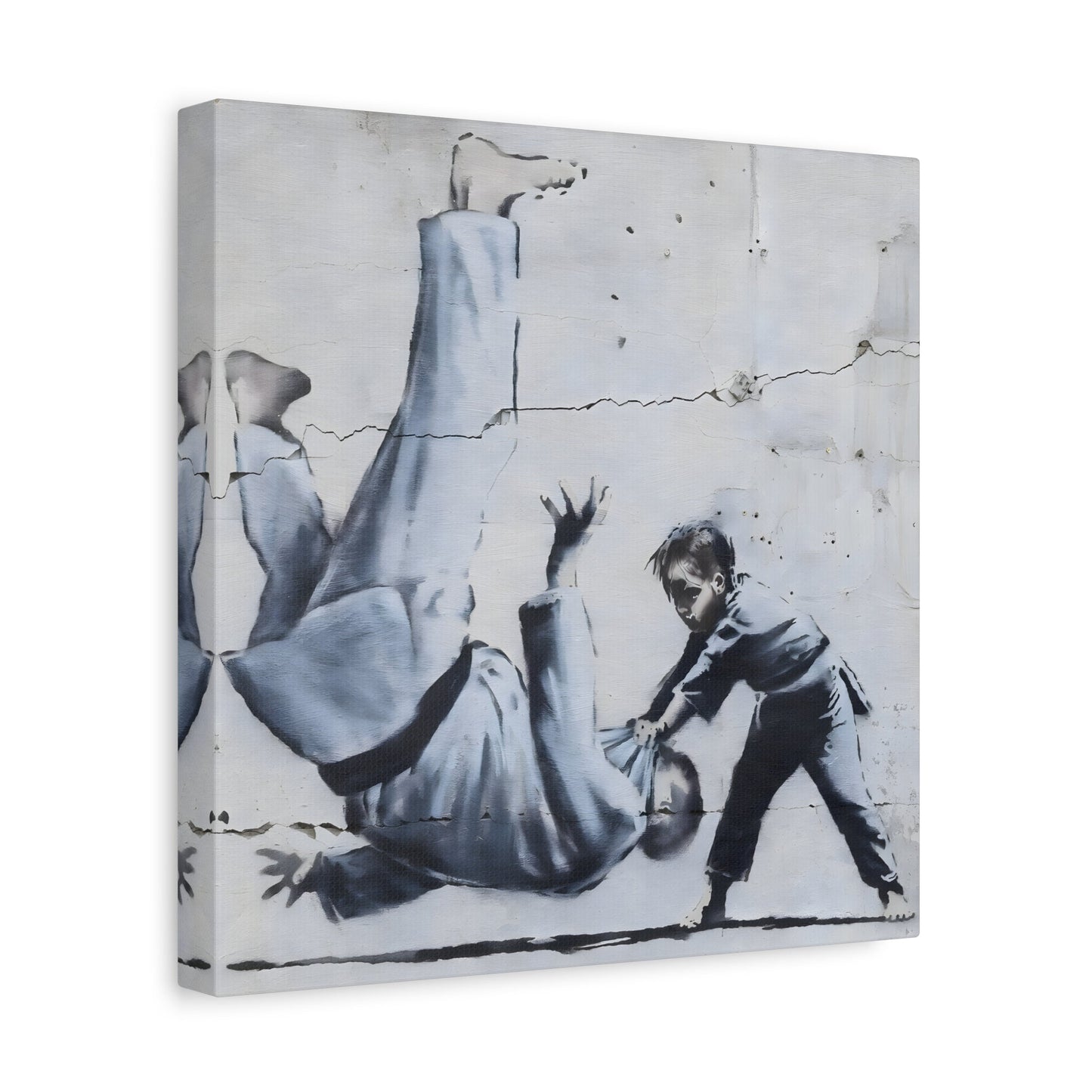 Judoka Canvas Banksy Home Decor Street Graffiti Wall Art