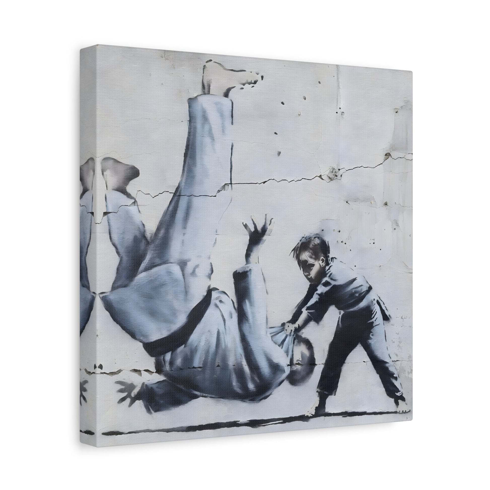 Judoka Canvas Banksy Home Decor Street Graffiti Wall Art