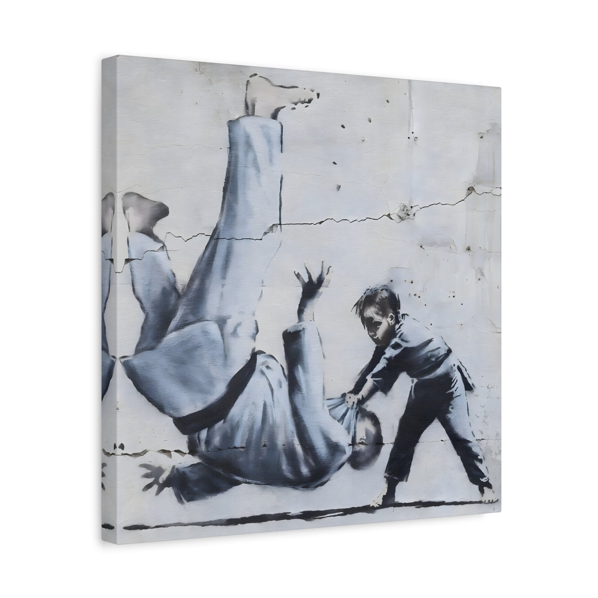 Judoka Canvas Banksy Home Decor Street Graffiti Wall Art