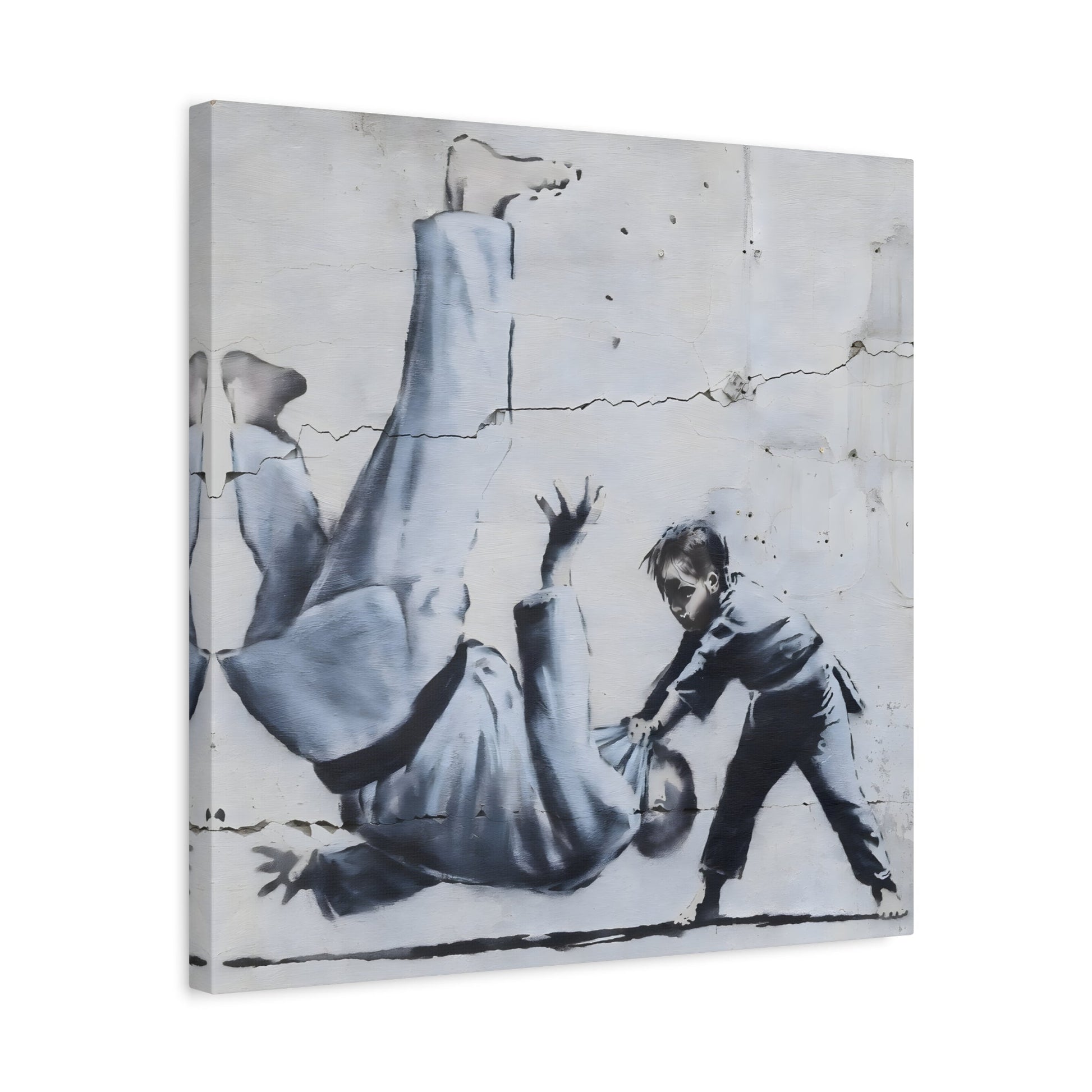Judoka Canvas Banksy Home Decor Street Graffiti Wall Art