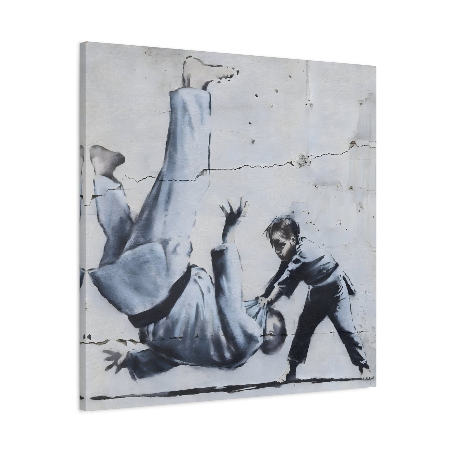 Judoka Canvas Banksy Home Decor Street Graffiti Wall Art