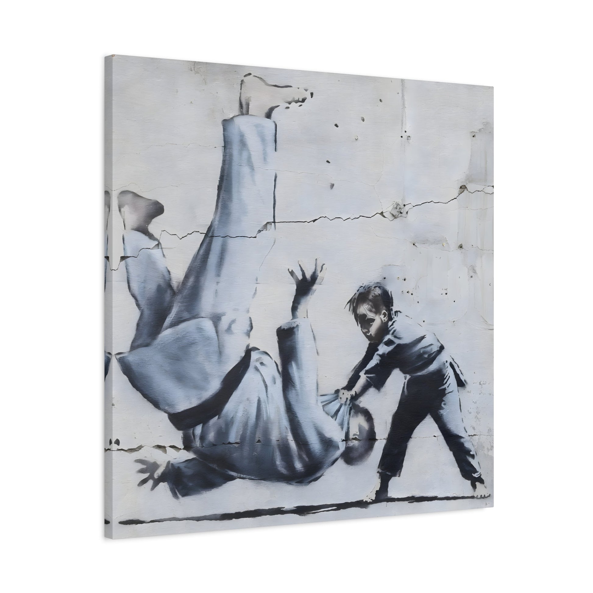 Judoka Canvas Banksy Home Decor Street Graffiti Wall Art