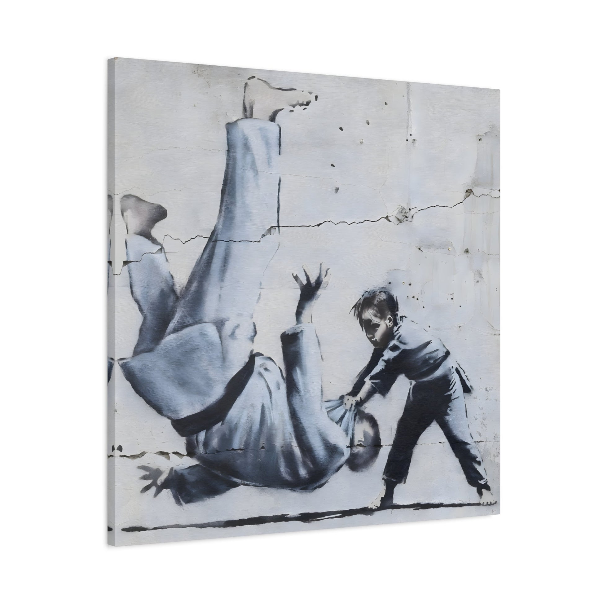 Judoka Canvas Banksy Home Decor Street Graffiti Wall Art